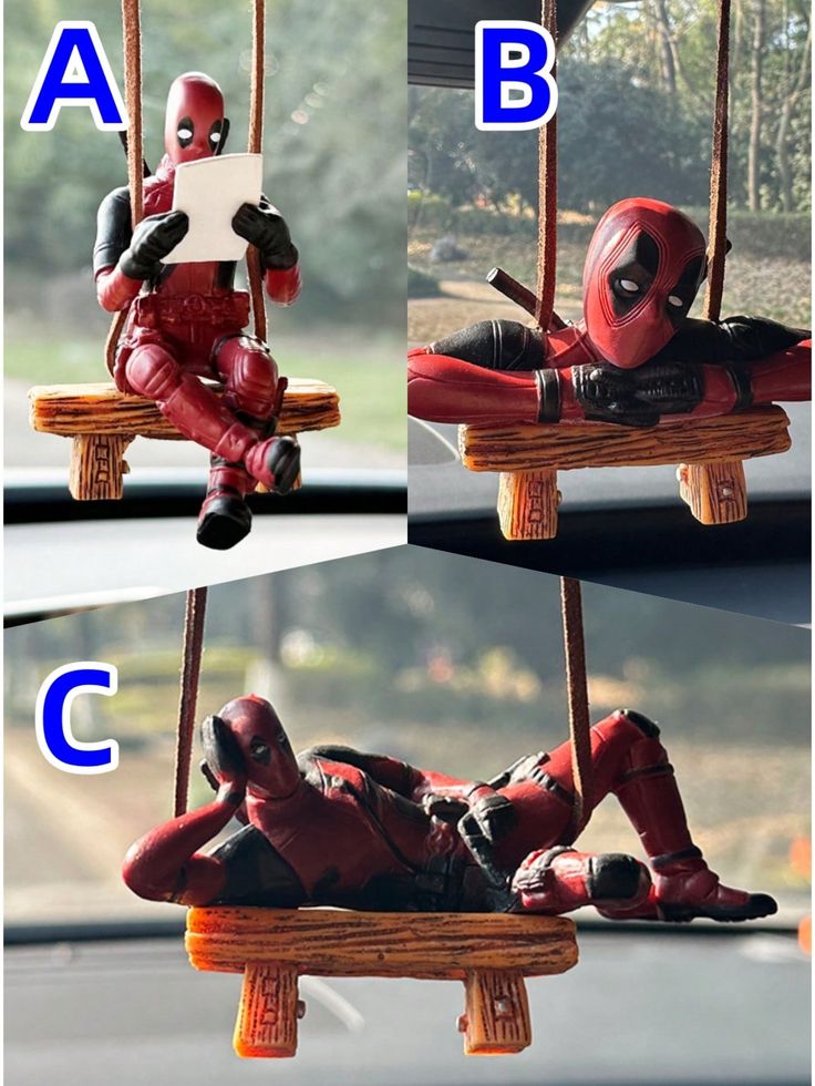 aeadpul 3 Pcs Car Dashboard Decoration Items,Car Decor Accessories for Dashboard,Miniature Toys, car Accessories,Decor,Dashboard.