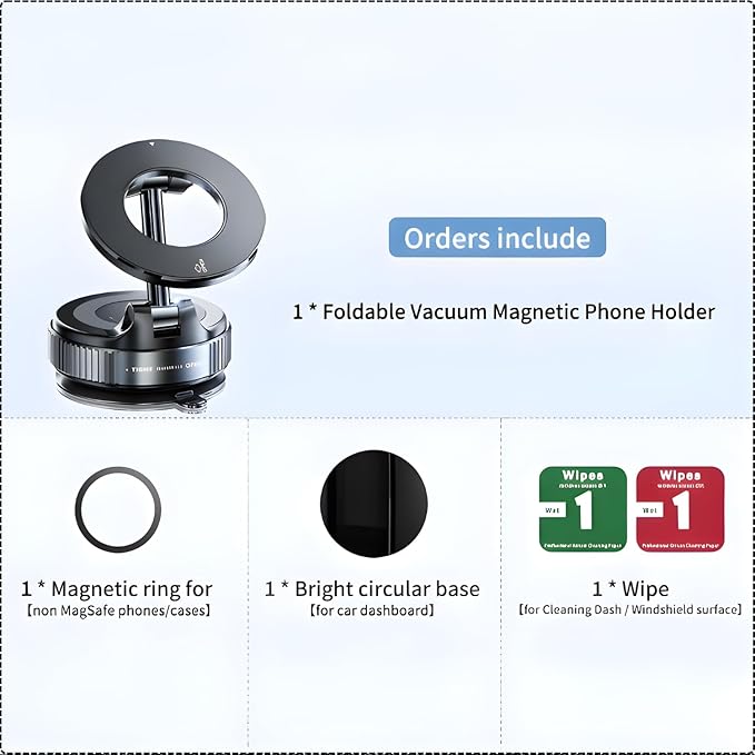 360° Magnetic Car Phone Holder | Adjustable Strong Magnet Mount for All Phones
