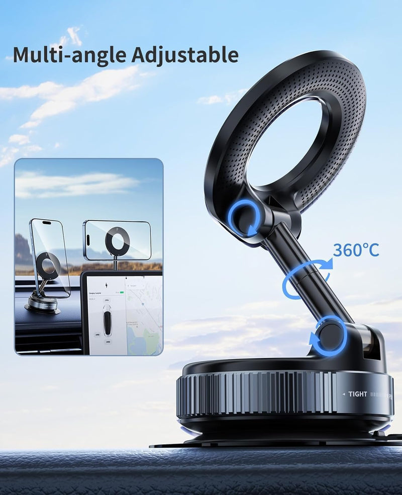 360° Magnetic Car Phone Holder | Adjustable Strong Magnet Mount for All Phones