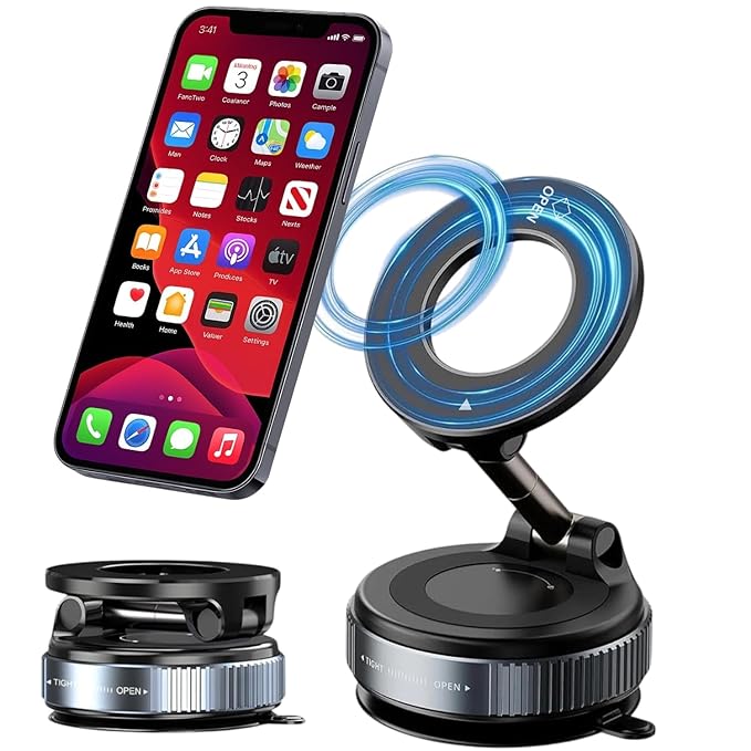 360° Magnetic Car Phone Holder | Adjustable Strong Magnet Mount for All Phones