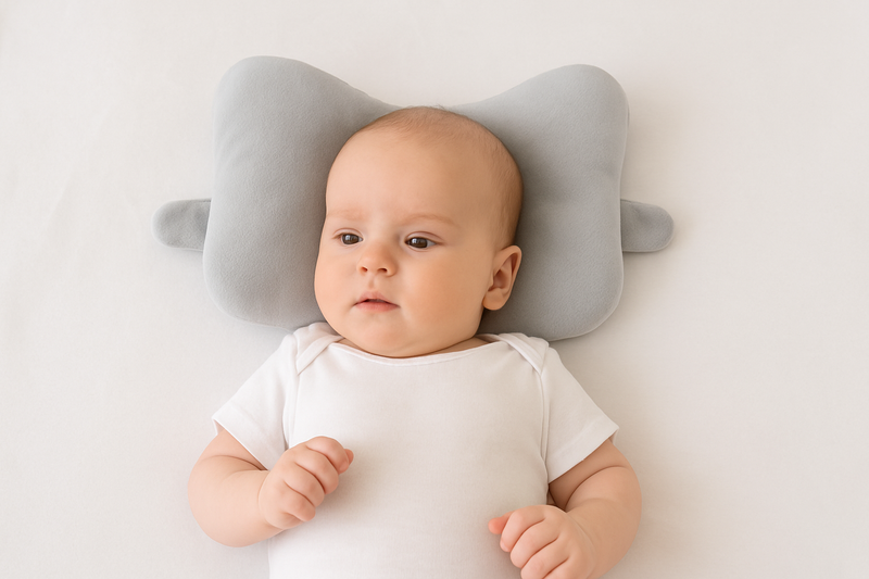 Baby Head Shaping Pillow – Memory Foam Cushion for Flat Head Prevention