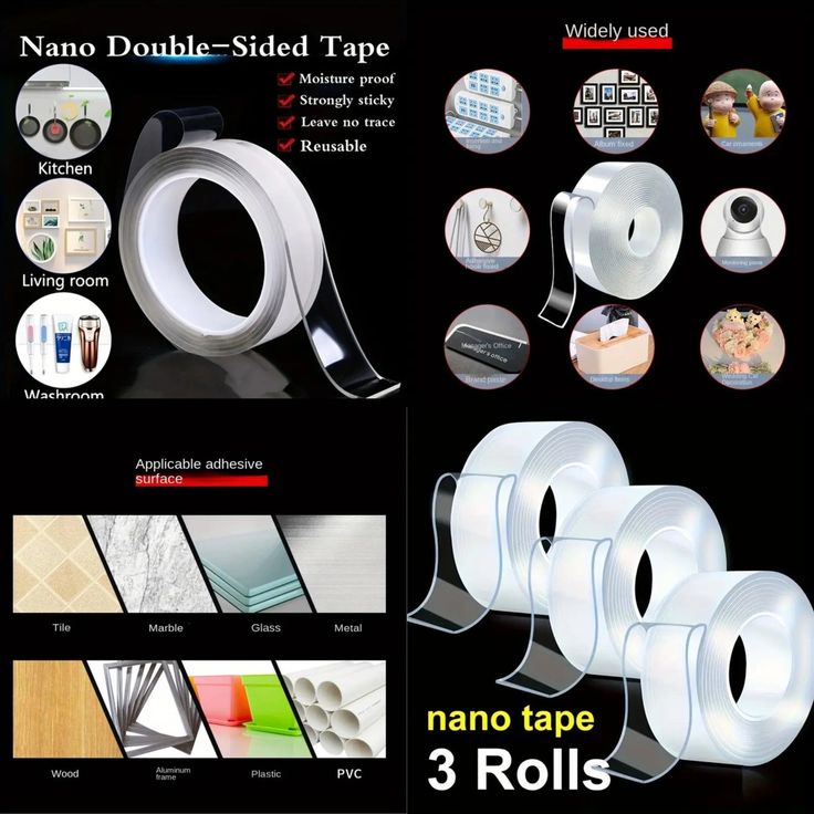 Nano Double-Sided Transparent Adhesive Tape