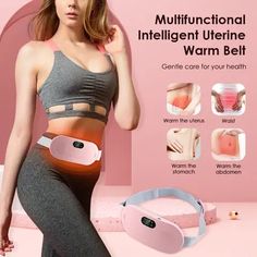 Portable Electric Heating Pad | Cordless Rechargeable Waist & Stomach Massager