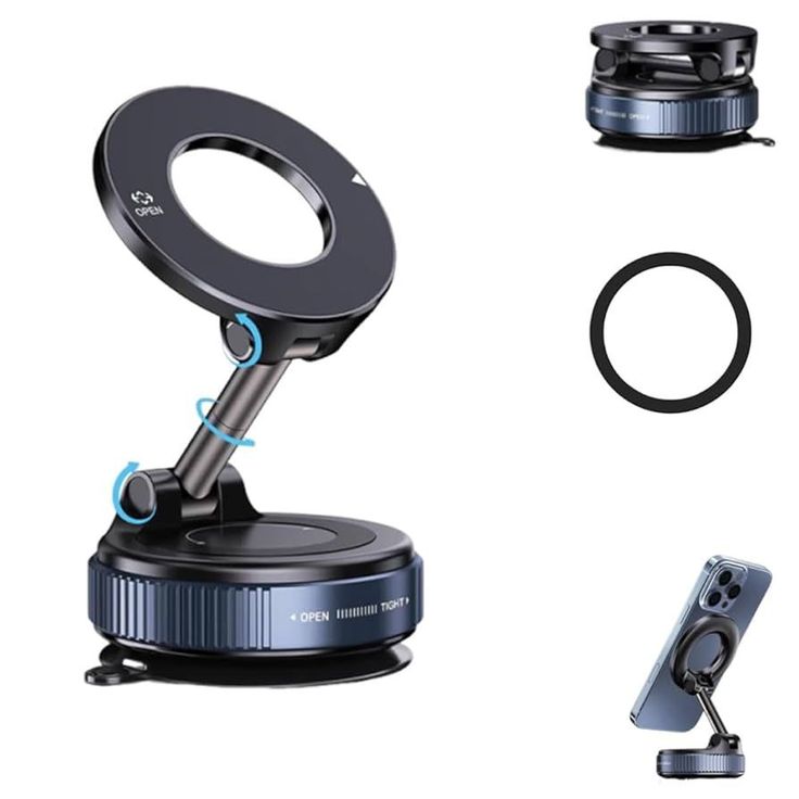 360° Magnetic Car Phone Holder | Adjustable Strong Magnet Mount for All Phones